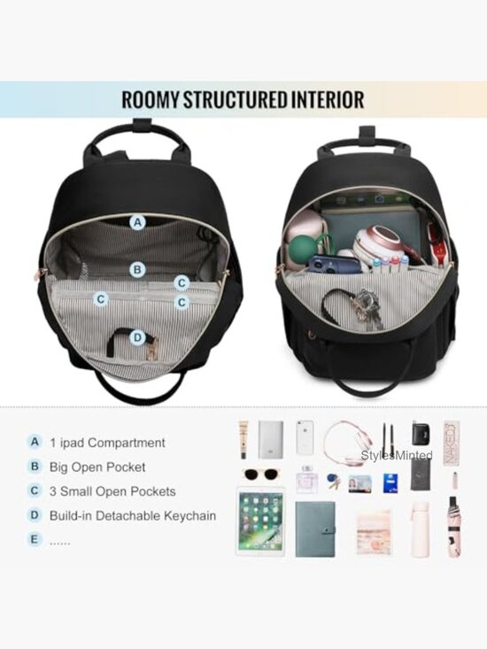 Mini Backpack Purse for Women, Lightweight Fashion Daypack Travel